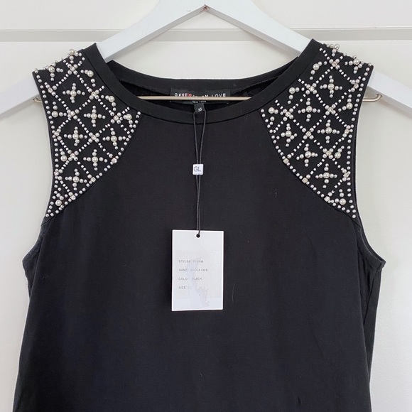 NWT Generation Love Sleeveless Beaded Top - Picture 2 of 9